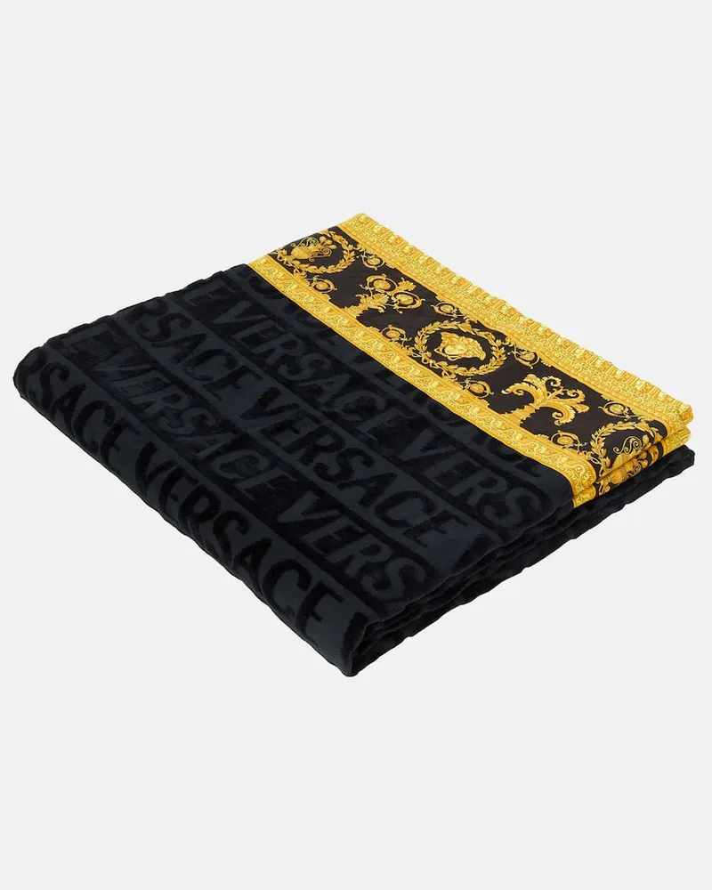 Versace Strandhandtuch I Love Baroque Schwarz