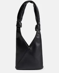 Maison Margiela Tote aus Lederimitat Schwarz