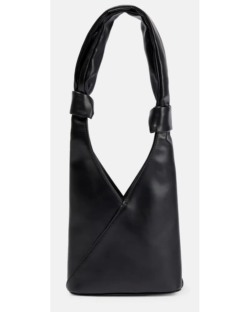 Maison Margiela Tote aus Lederimitat Schwarz