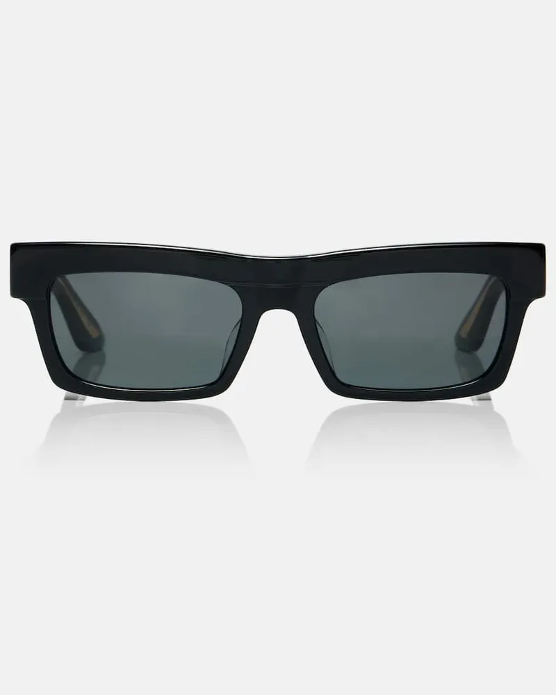 KHAITE X Oliver Peoples Eckige Sonnenbrille 1985C Schwarz