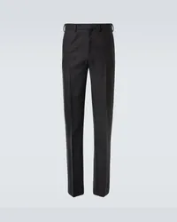 Prada Cropped-Hose aus Schurwolle Grau