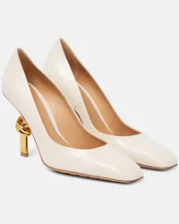 Bottega Veneta Pumps Knot aus Leder Weiss