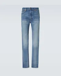 Tom Ford Slim Jeans Broken Twill Blau