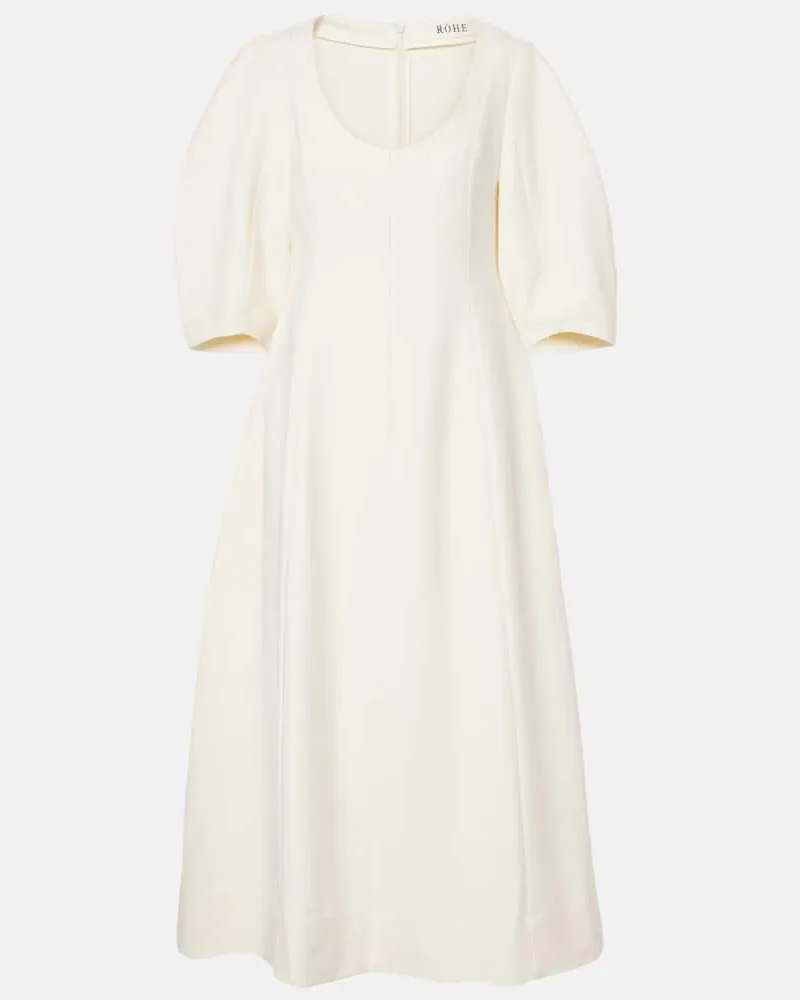 Róhe Róhe Midikleid Weiß