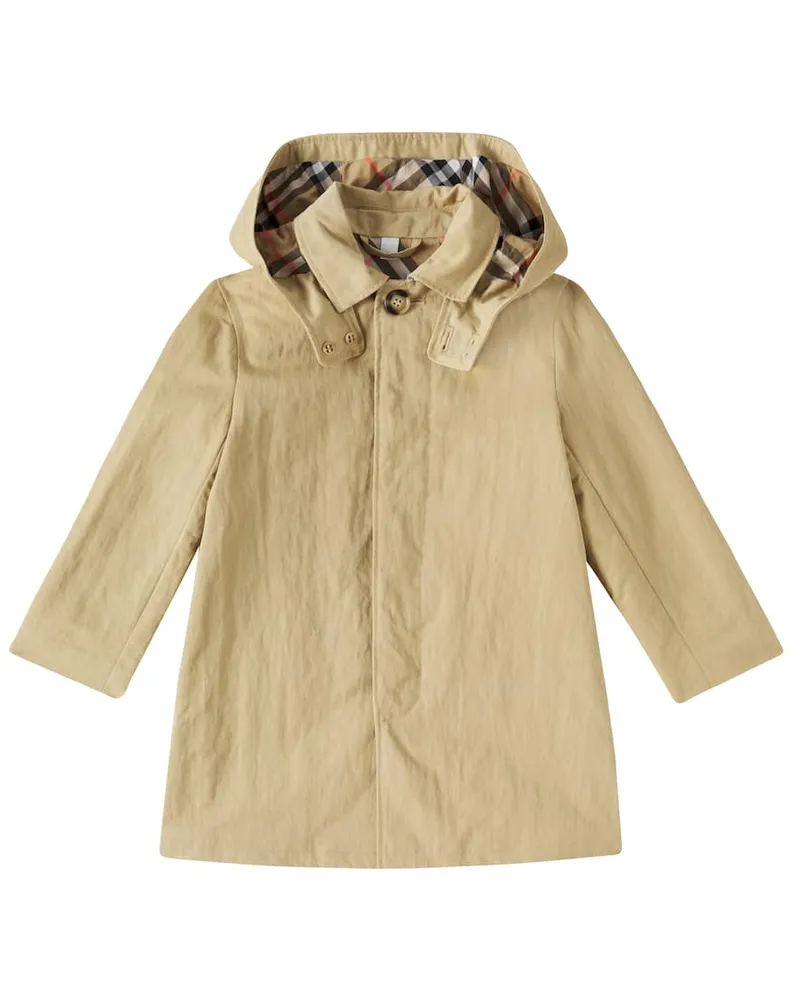 Burberry Mantel aus Twill Beige