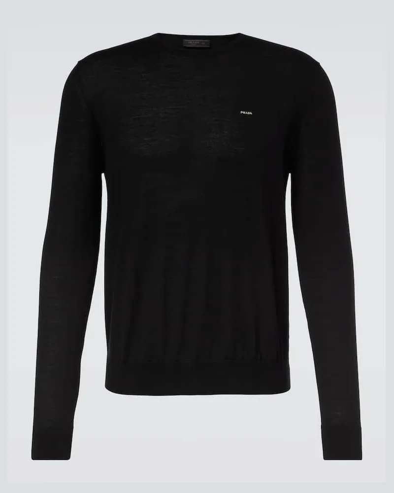 Prada Pullover aus Schurwolle Schwarz