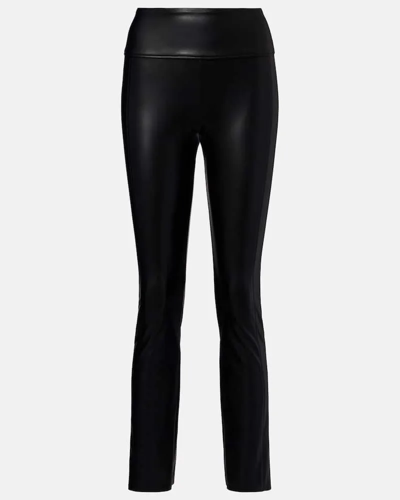 Wolford Beschichtet Cropped-Hose Edie Schwarz