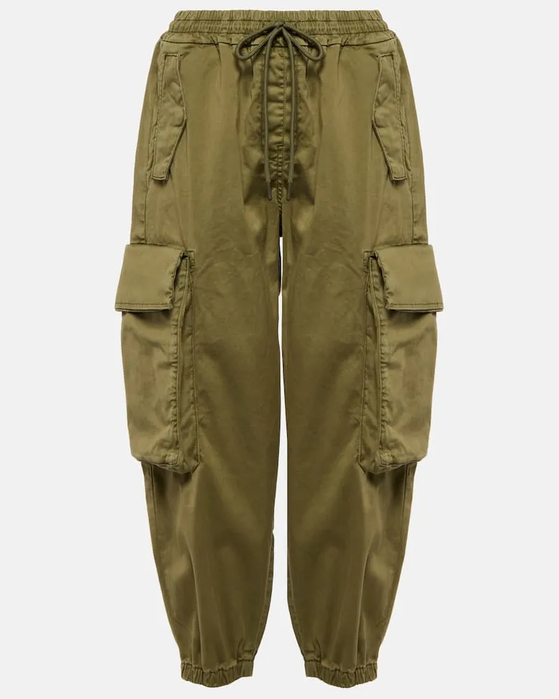 Adriano Goldschmied Cargohose aus Baumwolle Grün