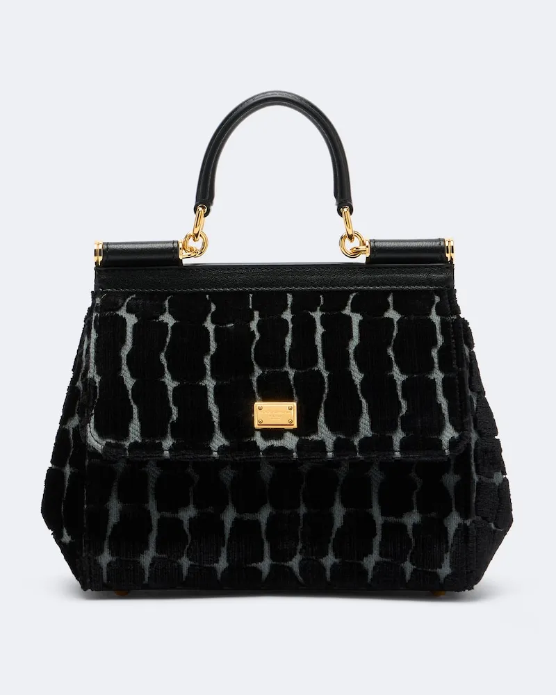 Dolce & Gabbana Henkeltasche Sicily Medium Schwarz