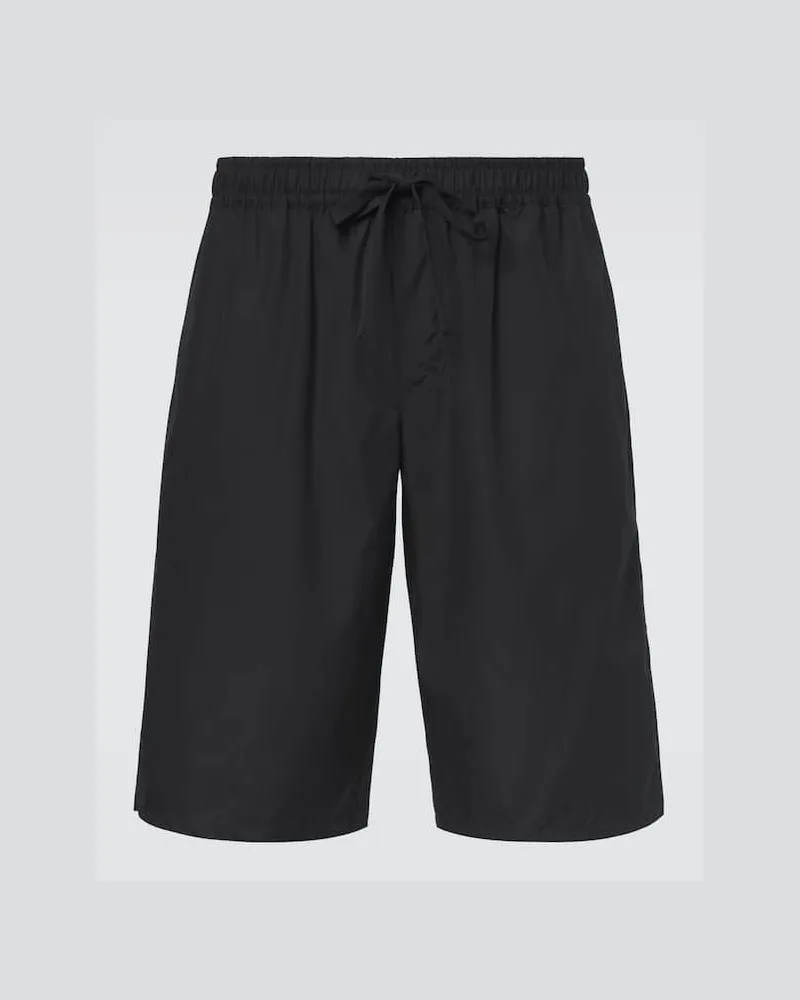 Dolce & Gabbana Bermuda-Shorts Vanity aus Baumwollpopeline Schwarz