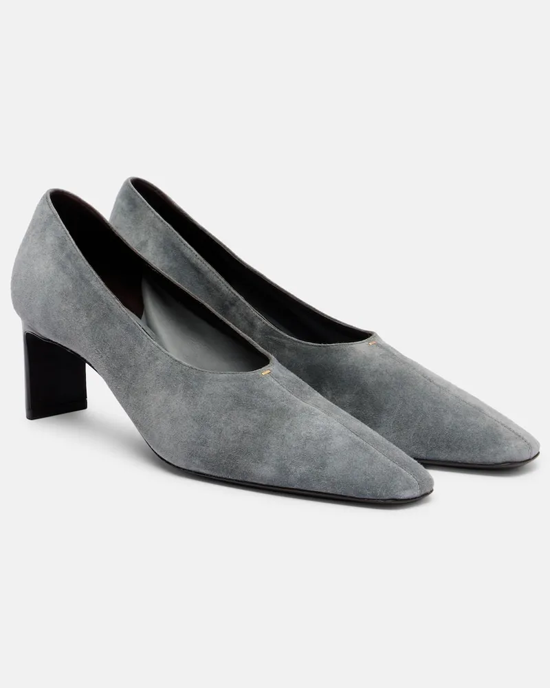 KHAITE Pumps Cecilia 50 aus Veloursleder Grau