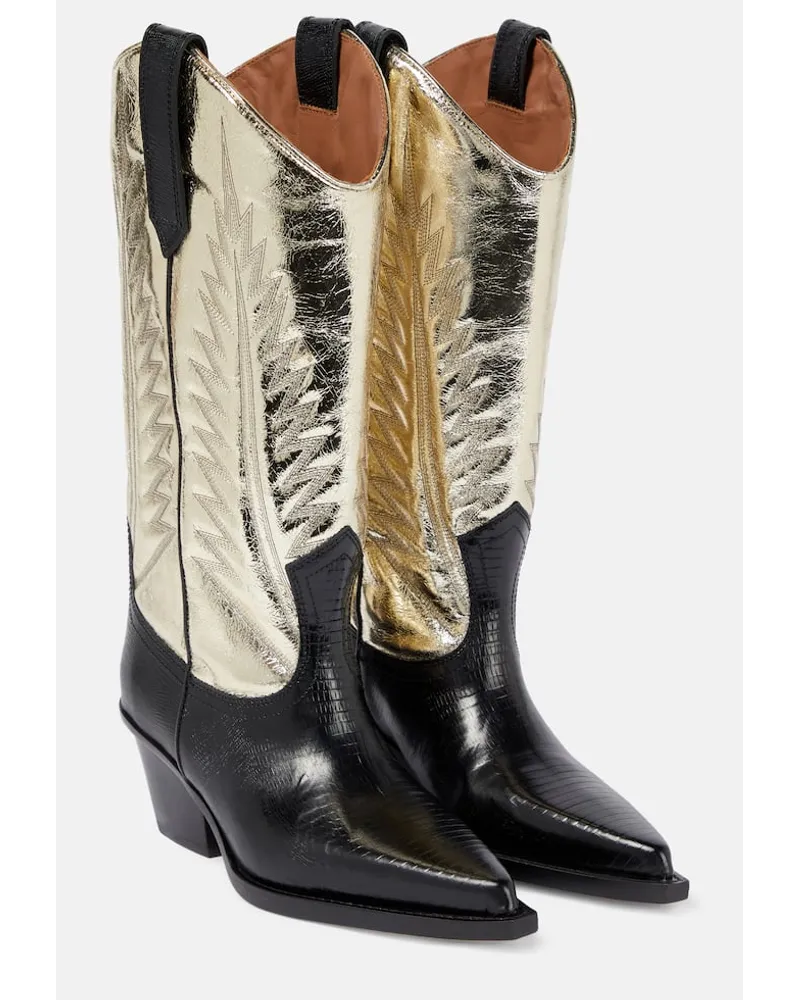 Paris Texas Westernstiefel Rosario aus Leder Gold