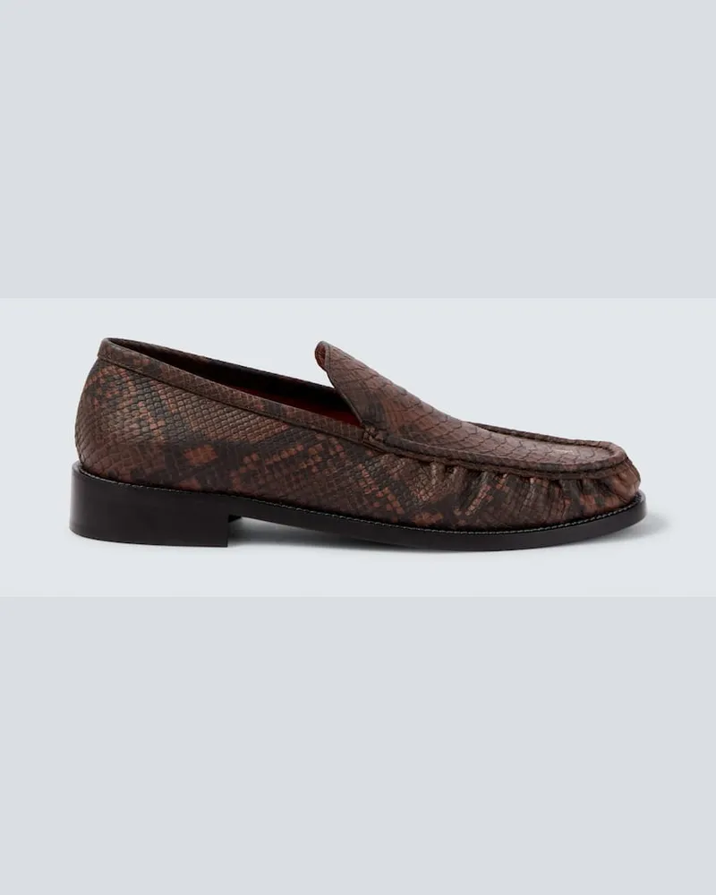 Acne Studios Slip-Ons aus Leder Braun