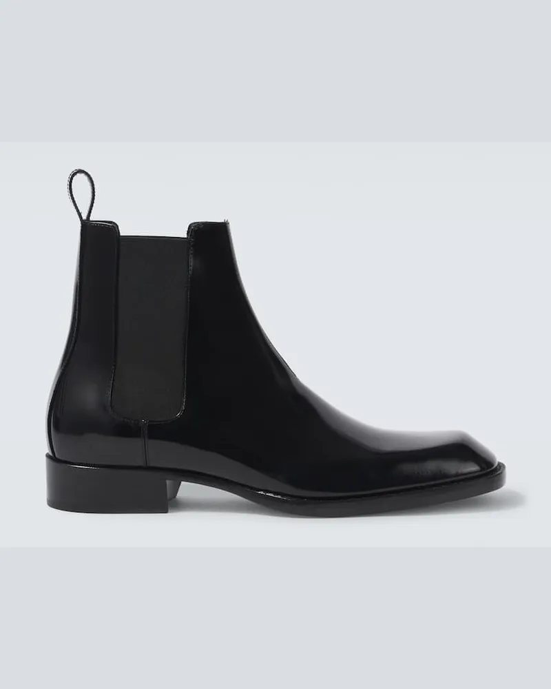 Saint Laurent Chelsea Boots Vadim aus Leder Schwarz