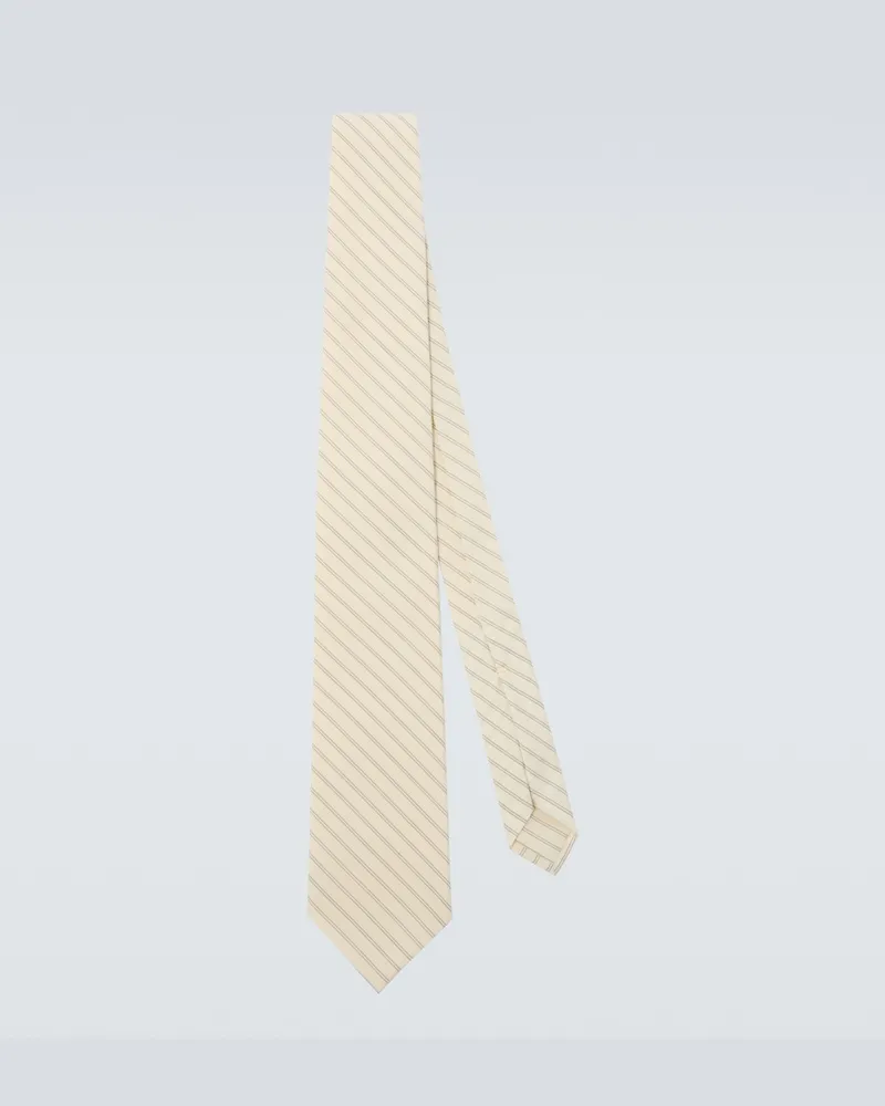 AURALEE Krawatte aus Wolle Weiß