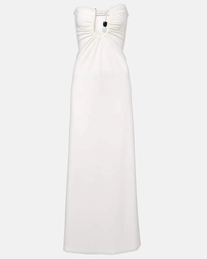Christopher Esber Maxikleid Helix Weiß