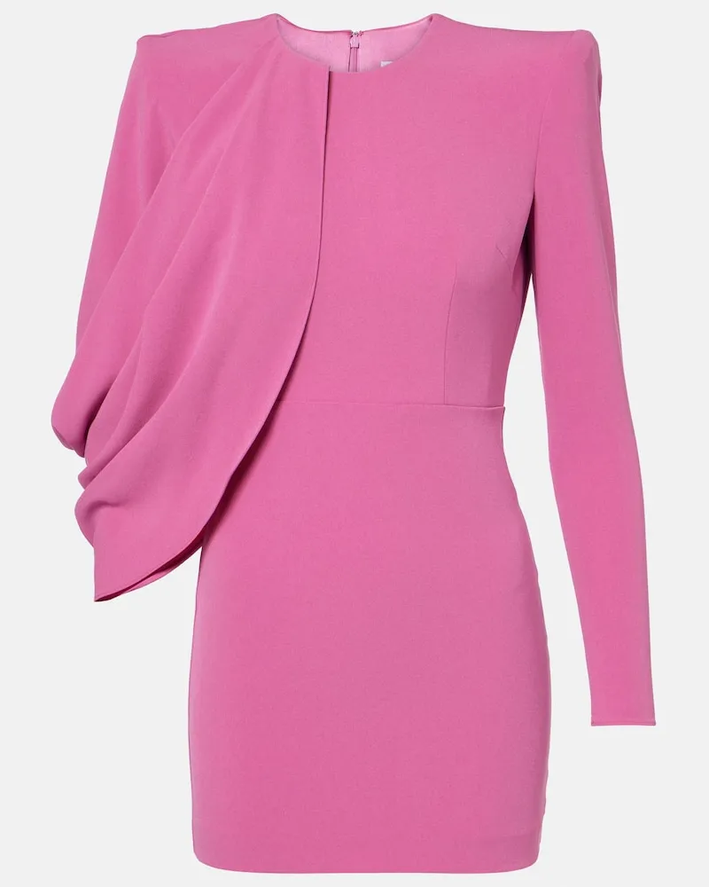 Alex Perry Minikleid aus Crêpe Rosa