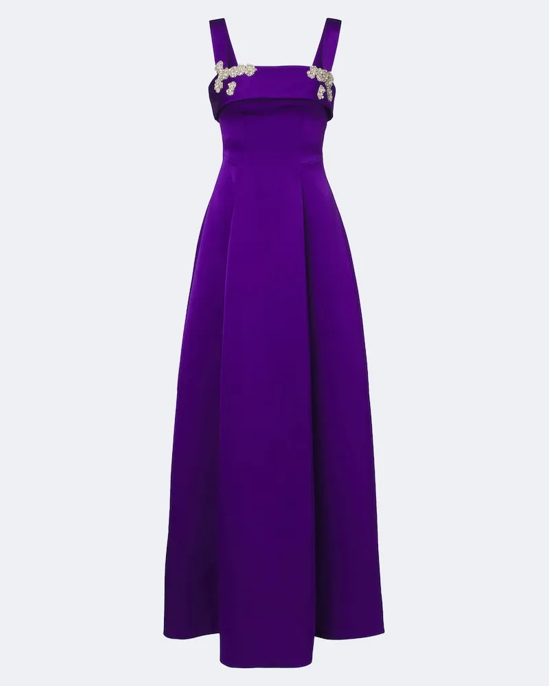 Rachel Gilbert Verzierte Bustier-Robe Hallie Violett