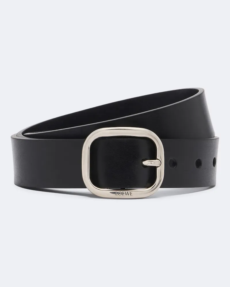 Loewe Gürtel aus Leder Schwarz