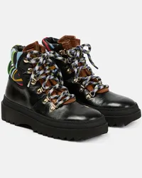 Emilio Pucci X Fusalp Schnuerstiefel aus Leder Multicolor