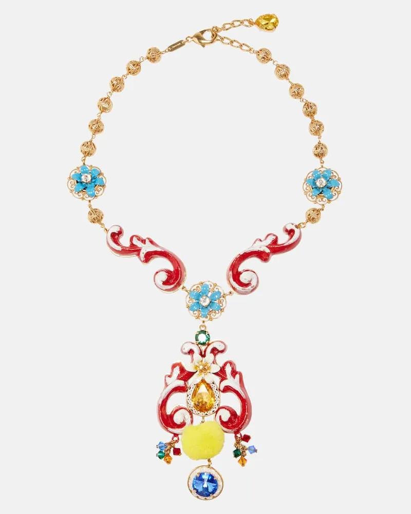 Dolce & Gabbana Verzierte Halskette Taormina Multicolor