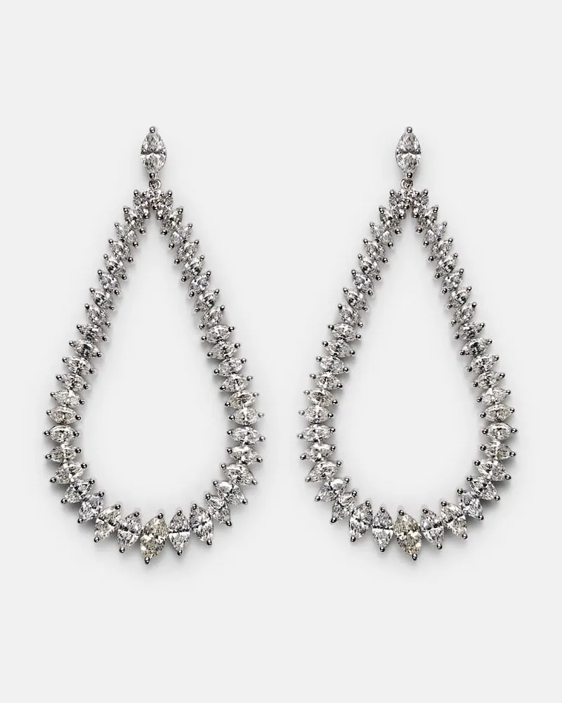 ANITA KO Ohrringe aus 18kt Weißgold mit Diamanten Silber