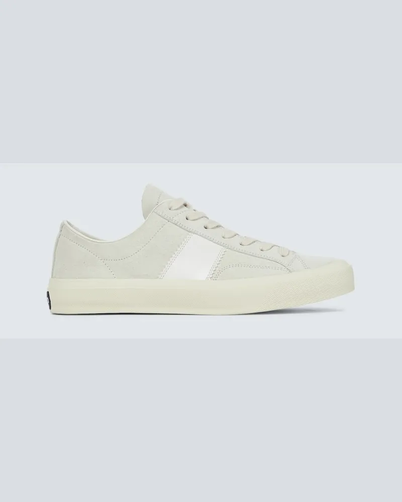 Tom Ford Sneakers Cambridge aus Veloursleder Weiß