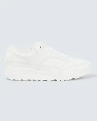 Saint Laurent Sneakers aus Leder Weiss