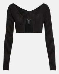 Jacquemus Cropped Cardigan La Maille Pralu Schwarz