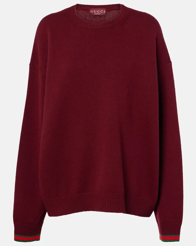 Gucci Pullover aus Wolle und Kaschmir Beige