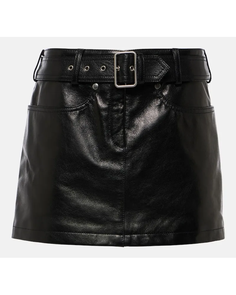 Tom Ford Minirock aus Leder Schwarz