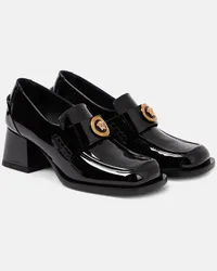 Versace Loafer-Pumps Alia aus Lackleder Schwarz