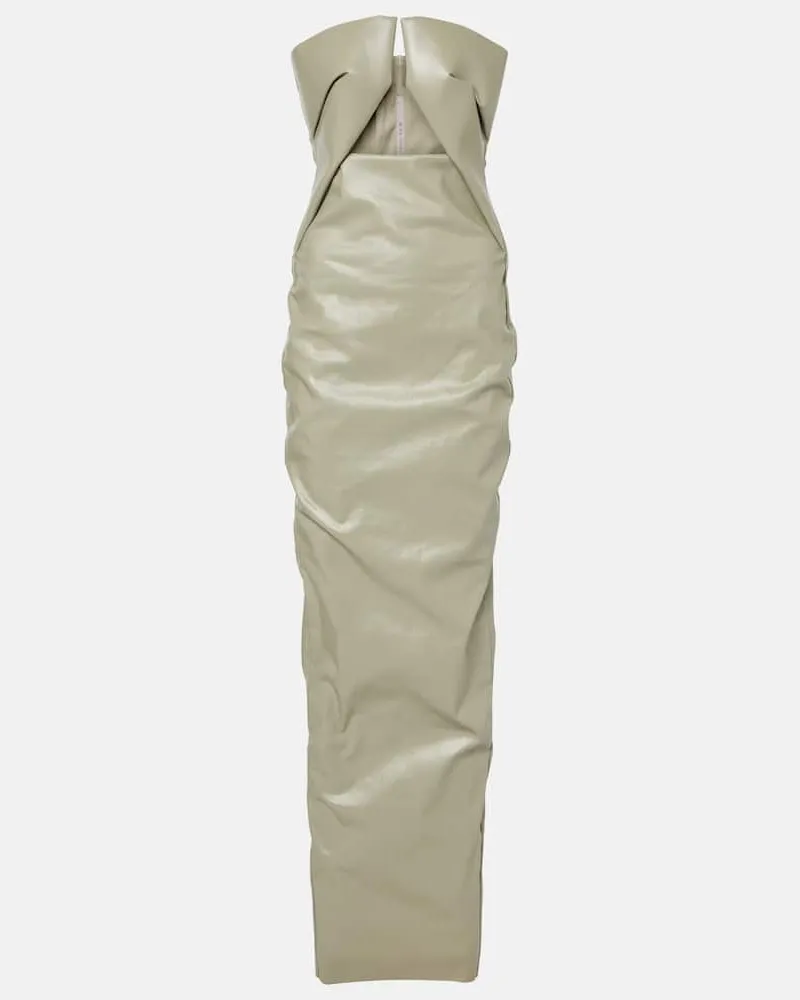 Rick Owens Beschichtete Robe Prong aus Denim Grün