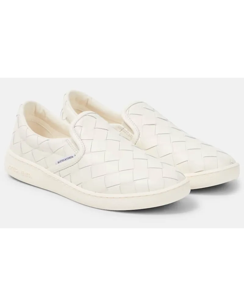 Bottega Veneta Slip-Ons Sawyer aus Leder Weiss