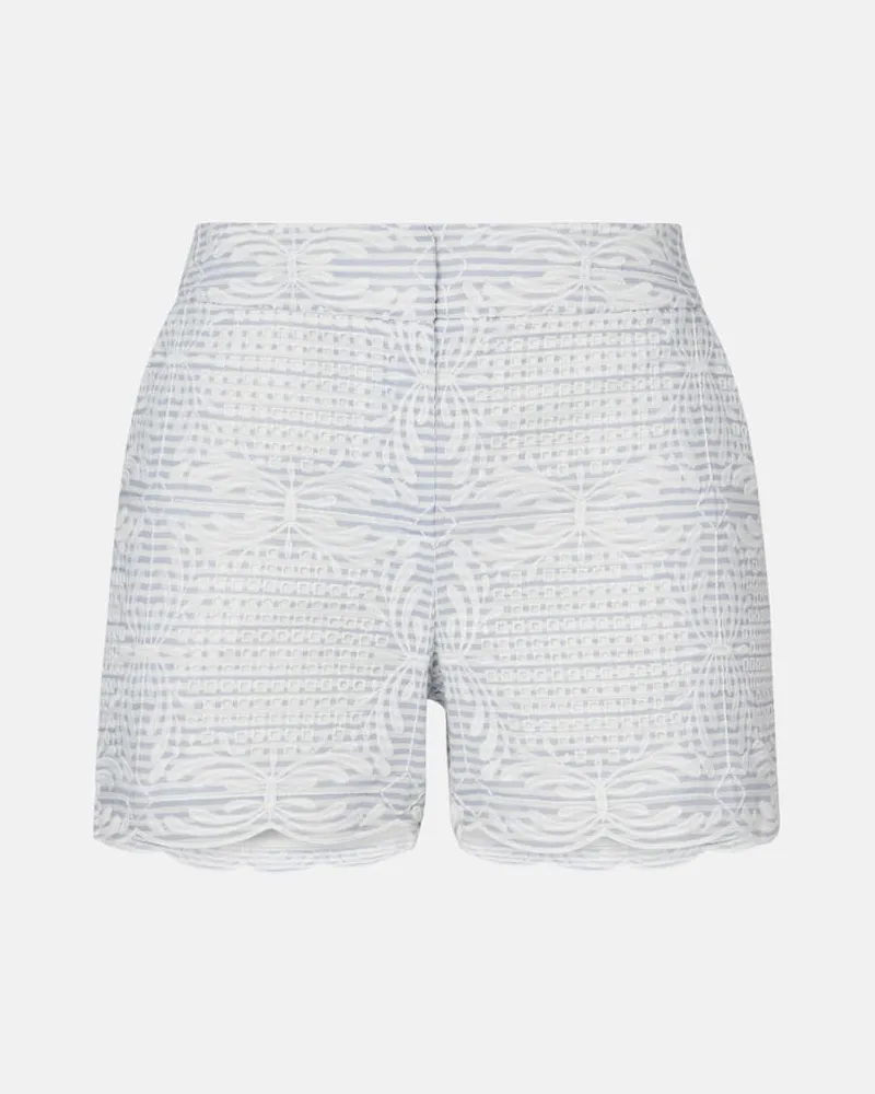 Veronica Beard High-Rise Shorts Allen Blau