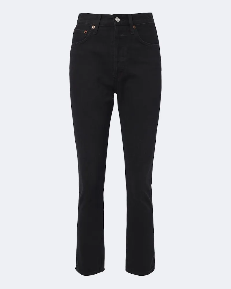 AGOLDE Slim Jeans Schwarz