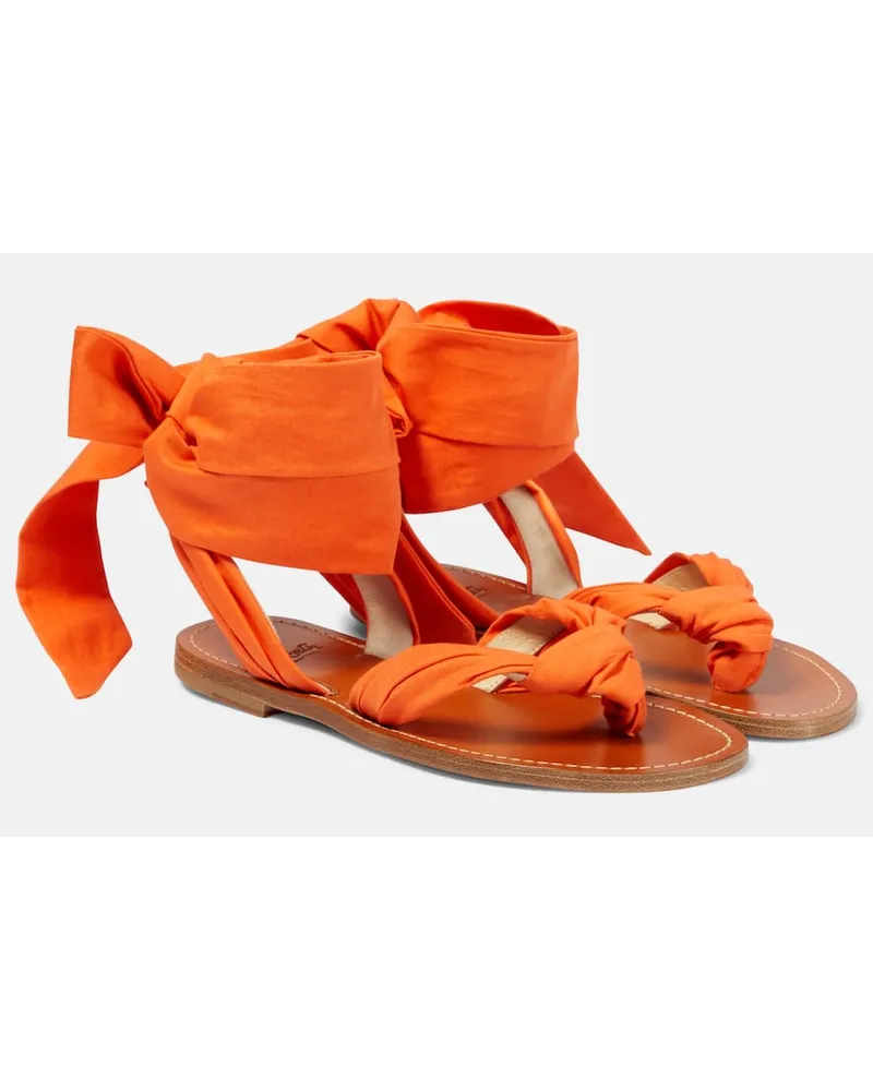 Christian Louboutin Sandalen Niloo du Desert Orange