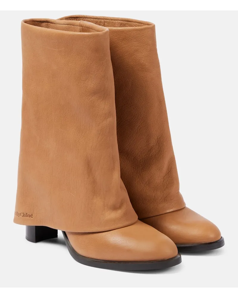 See by Chloé See By Chloé Stiefel Melia 90 aus Leder Braun
