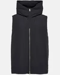 Jil Sander Oversize-Daunenweste Schwarz