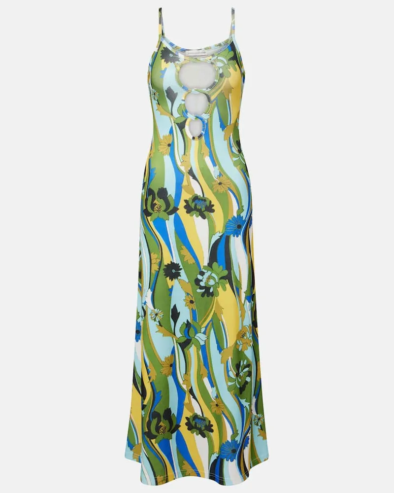 Christopher Esber Maxikleid Acidic Multicolor