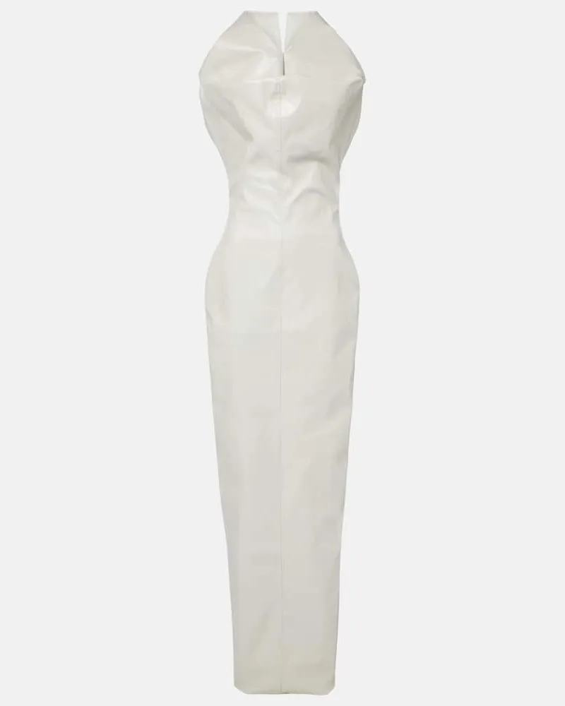 Rick Owens Beschichtete Robe aus Canvas Weiß