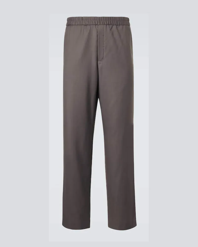 The Row Weite Hose Ari aus Wolle Grau