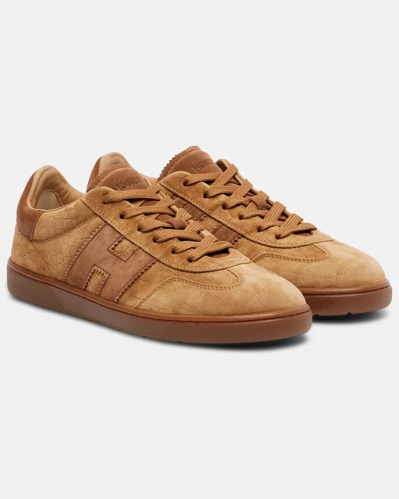 Hogan Sneakers Hogan Cool aus Veloursleder Braun
