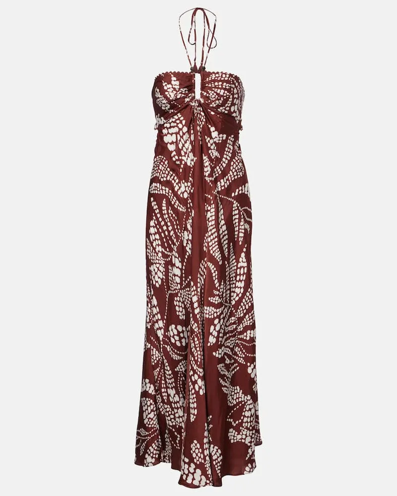 Poupette St Barth Bedrucktes Maxikleid Carla Braun