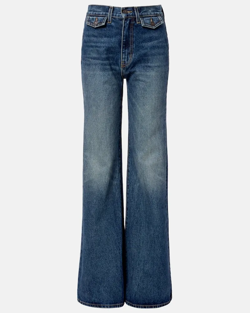 Nili Lotan Wide-Leg Jeans Edira Blau
