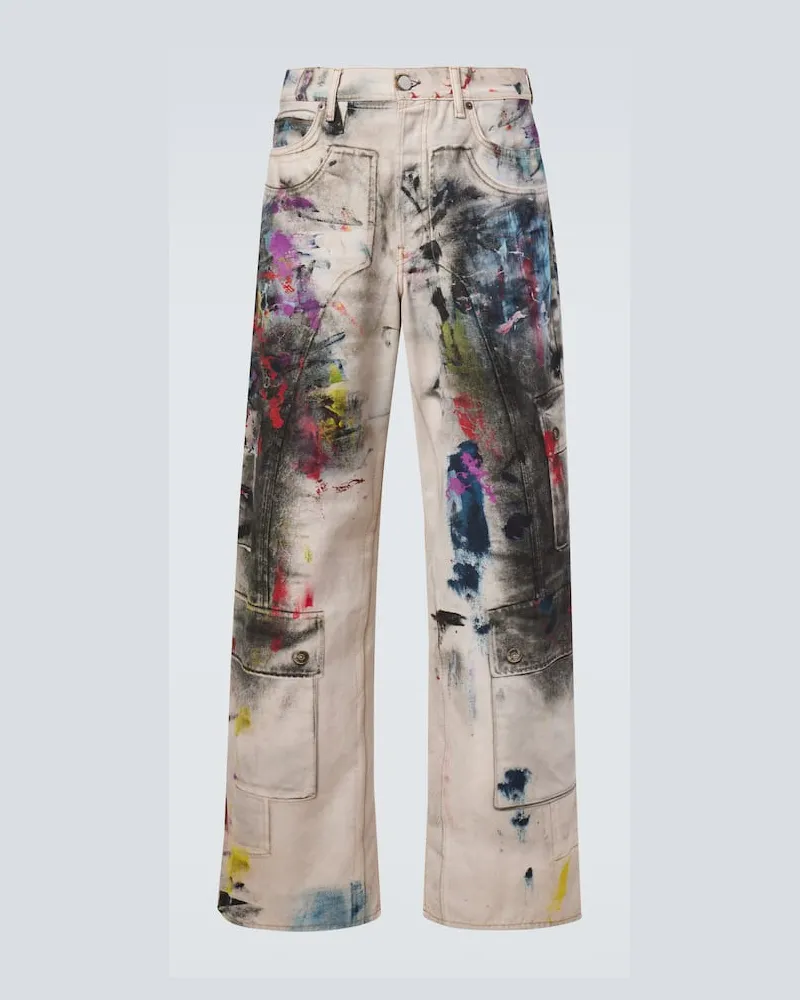 Acne Studios Cargohose 1981 aus Canvas Weiß