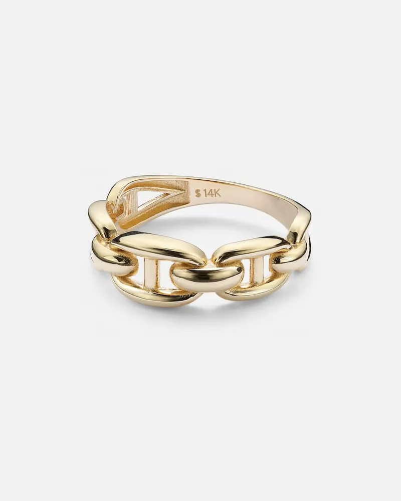 Stone & Strand Ring Puffed Maritime aus 14kt Gelbgold Gold