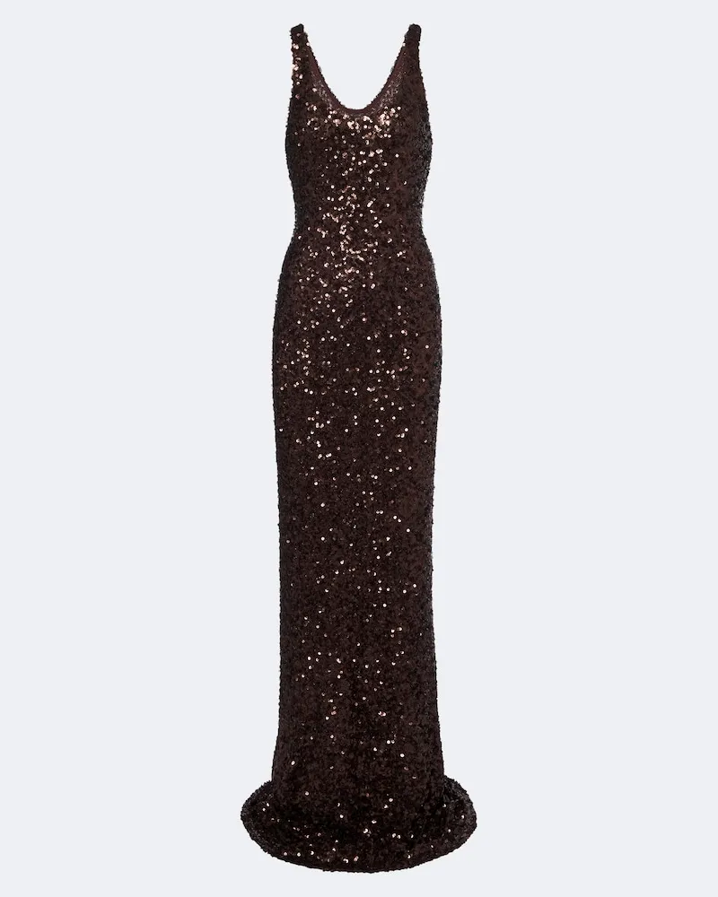 The Sei Robe mit Pailletten Braun