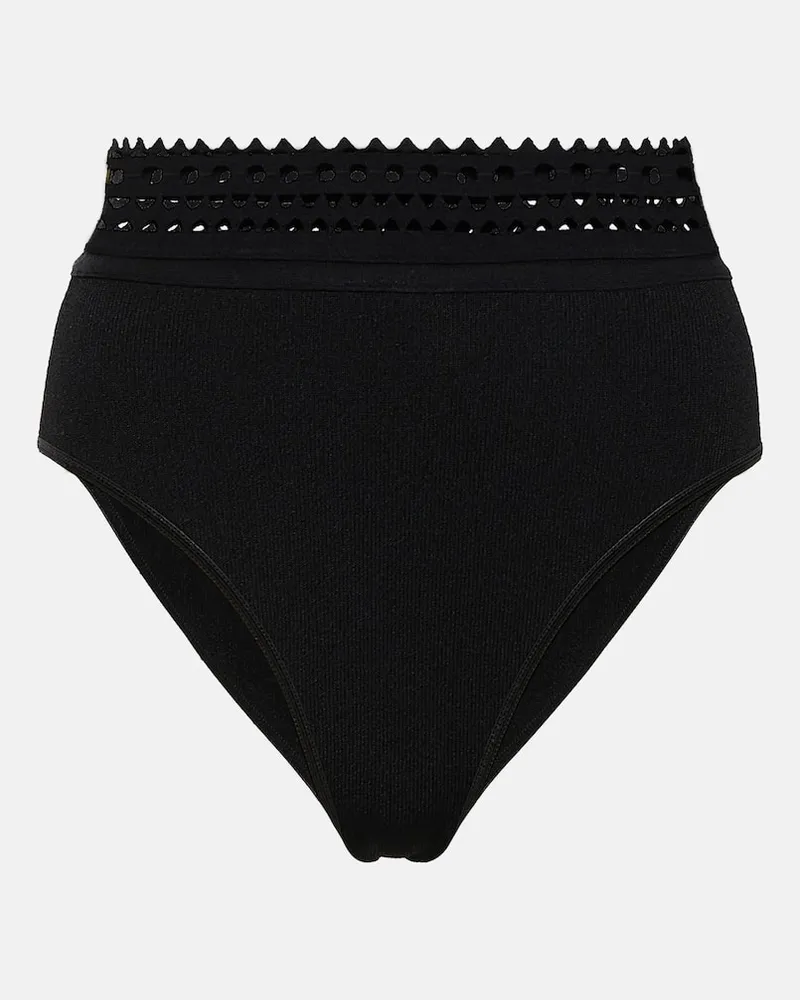 Alaïa Alaïa High-Rise-Höschen Vienne Schwarz