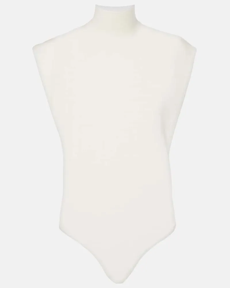 Alaïa Alaïa Body aus Wolle Weiß